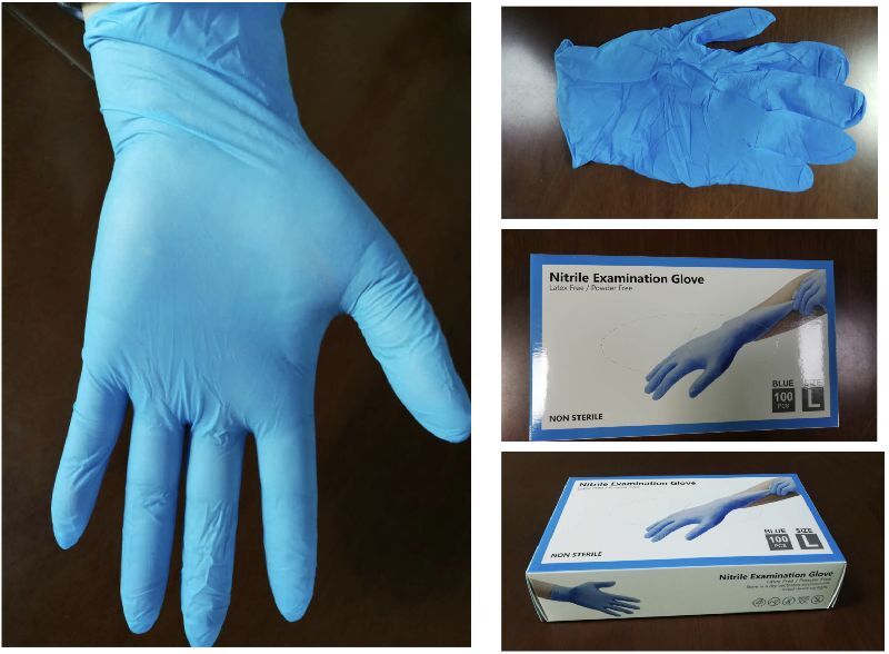 Disposable Nitrile Gloves 7021348972 call us, for Light Industry, Size : M