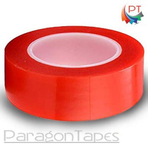 205 Mic Red Polyester Tape, Pattern : Plain