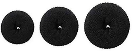 Synthetic Hair Donut Bun Maker, Color : Black