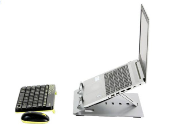 Dhyan – Laptop Stand, Color : Silver