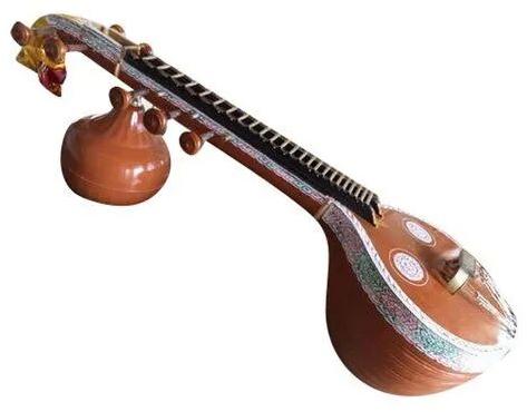 Polished 6 kg Jack Wood Musical Saraswati Veena, Size : 4 ft (Length)