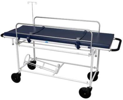 Stainless Steel Stretcher Trolley, Color : Silver