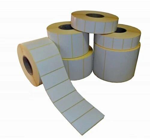 Paper Plain Label Sticker, Packaging Type : Roll