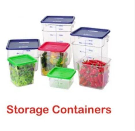 Rectangular Plastic Storage Containers, Color : Transparent
