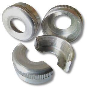 Aluminium Knurling Nut, Color : Silver