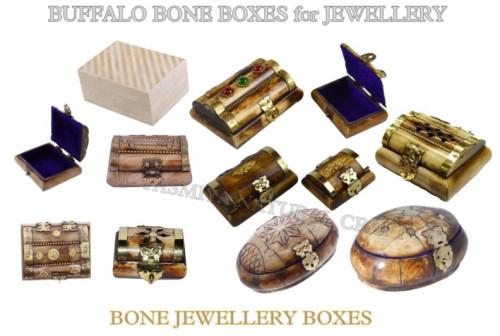 Natural Polished Buffalo Horn Jewellery Box