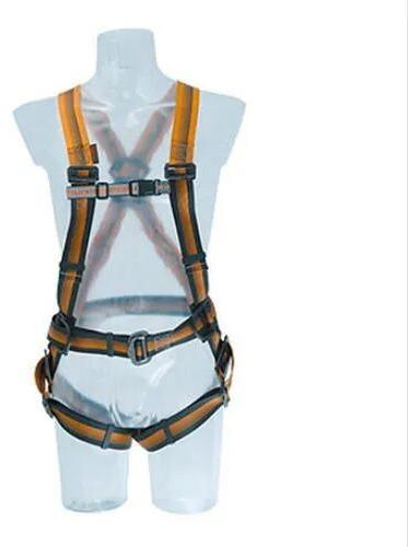 Nylon Full Body Safety Harness, Color : Yellow