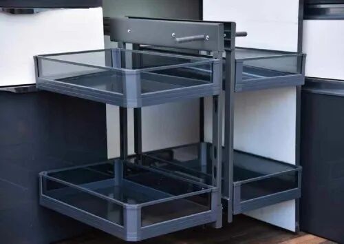 Acrylic Kitchen Rack, Color : Grey