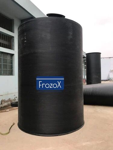 Cylindrical Plastic Hot Water Storage Tank, Color : Black