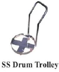 Stainless Steel SS DRUM TROLLEY, for Industrial