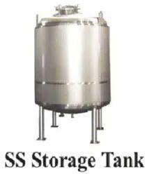 Stainless Steel SS STORAGE TANK, Color : Silver