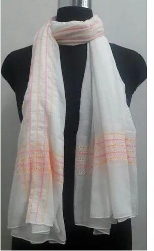 Cotton Embroidery Scarves, Occasion : Casual Wear