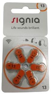 Signia Hearing Aid Battery Size 13, Feature : Durable