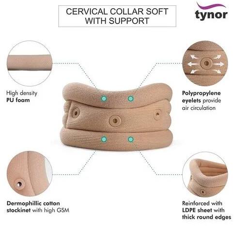 Soft Cervical Collar, Color : CREAM