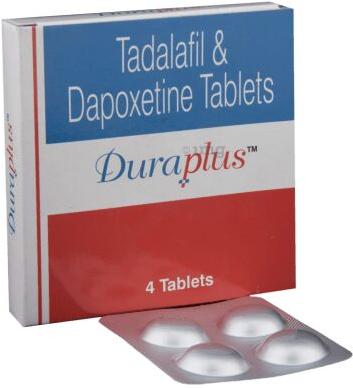Duraplus Tadalafil Dapoxetine Tablets, Grade : A++