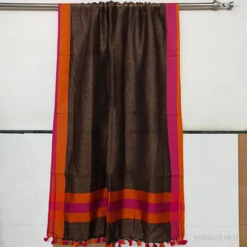 Linen Dupatta, Pattern : Plain 