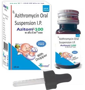 Azithromycin oral suspension, Packaging Size : 15 ml