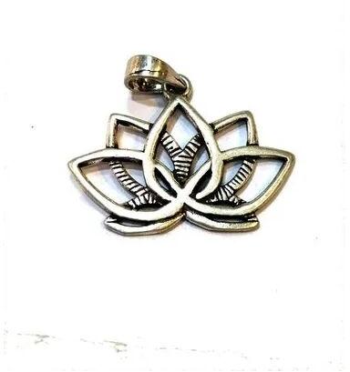 Silver Lotus Pendant, Packaging Type : Box