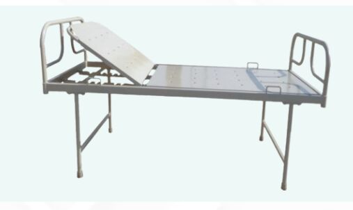 Ward Bed With Backrest On Ratchet, Size : 78”L X 36”W X 24”H.