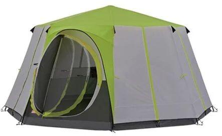 Plain PVC Coleman Cortes Octagon Tent, Color : Green