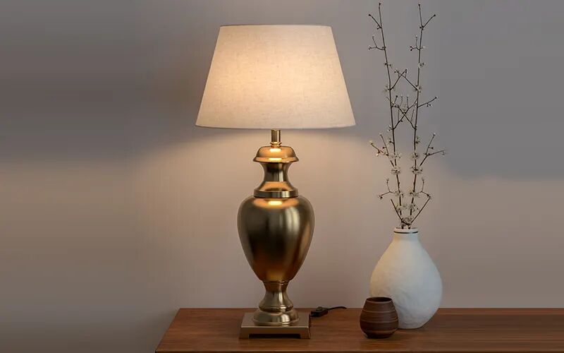 Elegante Homez Aluminium Antique Trophy Table Lamp