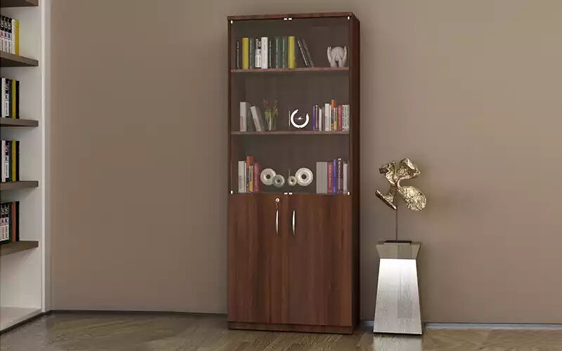 MDF Glass Bookshelf