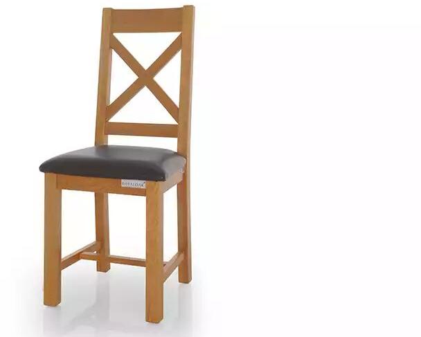 Royaloak Oak Wood Dining Chair, Color : Natural