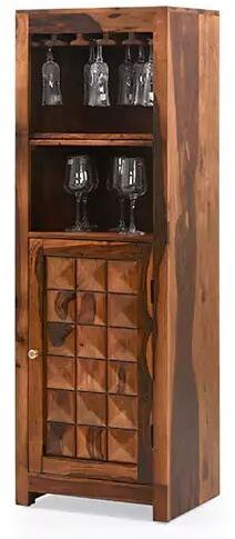 Sheesham Wood Bar Cabinet, Color : Natural Honey