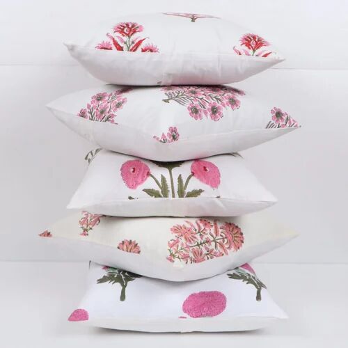 Cotton Block Print Cushion Covers, Size : 16*16''