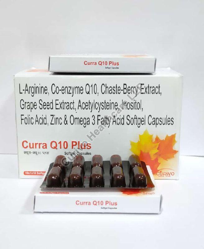 Coenzyme Q10 Softgel Capsule, Packaging Size : 10X1X10