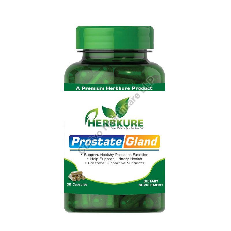 Herbkure Prostate Gland Capsules, Grade Standard : Herbal Grade