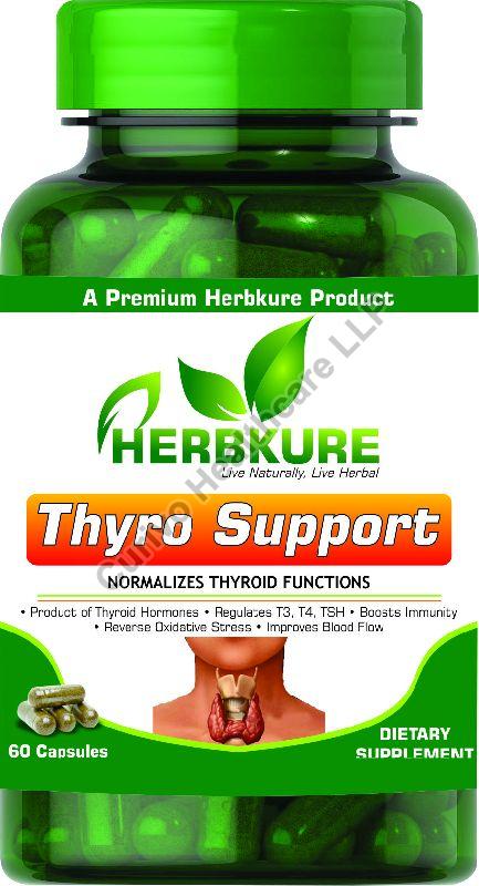 Herbkure Thyroid Capsules, Packaging Type : Plastic Bottle