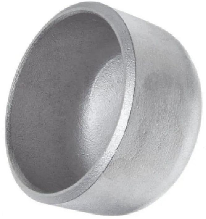Silver Round 304 Stainless Steel End Cap, For Pipe Fittings, Feature : Excellent Quality, High Strength