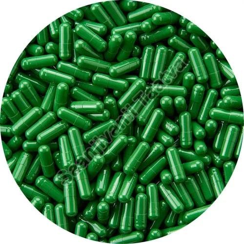 Green Herbal Spirulina Capsules, for Supplement Diet, Certification : FSSAI Certified