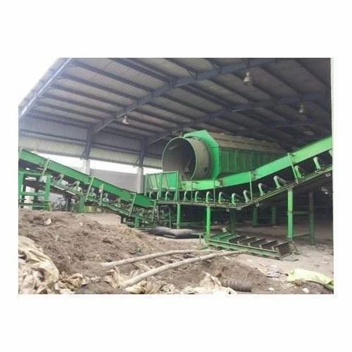 Automatic 440V Carbon Steel Solid Waste Compost Plant, Capacity : 500 kg/day