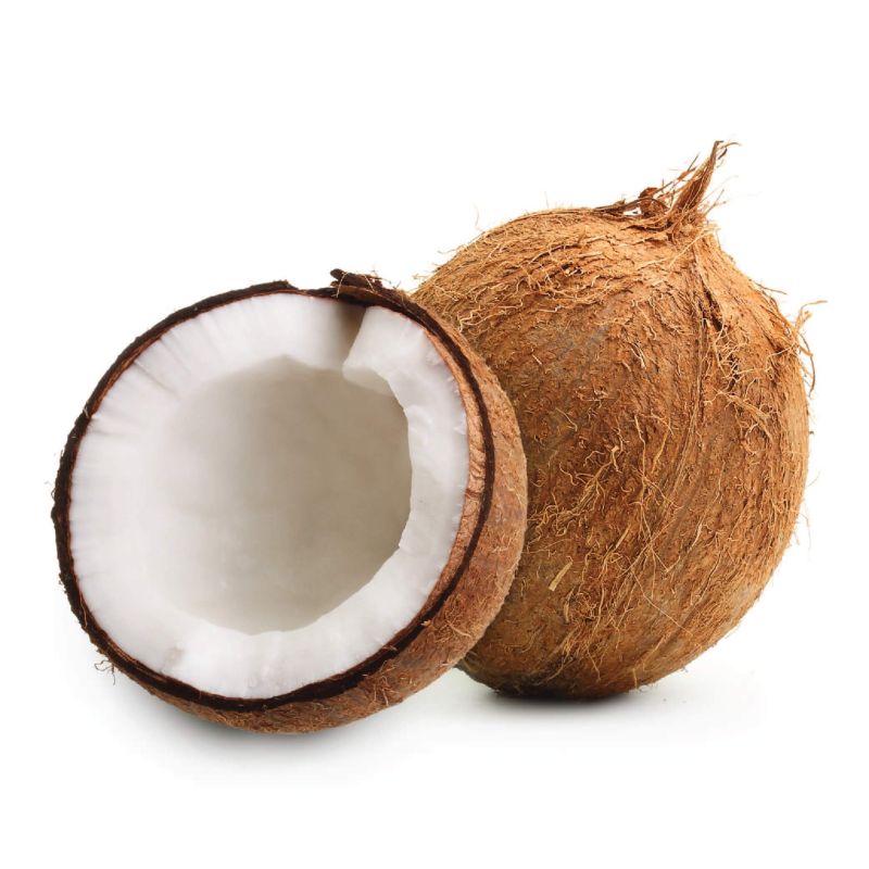 semi husked coconuts