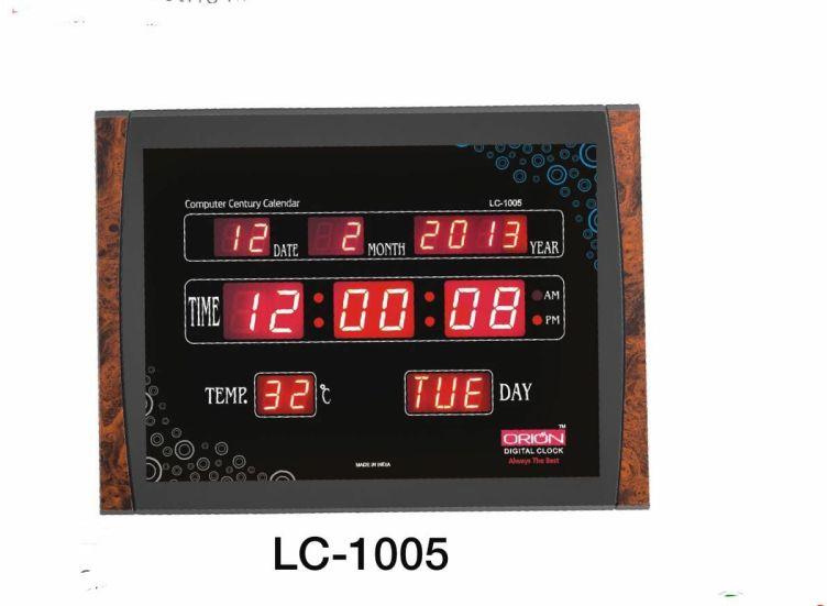 250V Plastic LC-1005 DIGITAL CLOCK, Size : 396 X 296
