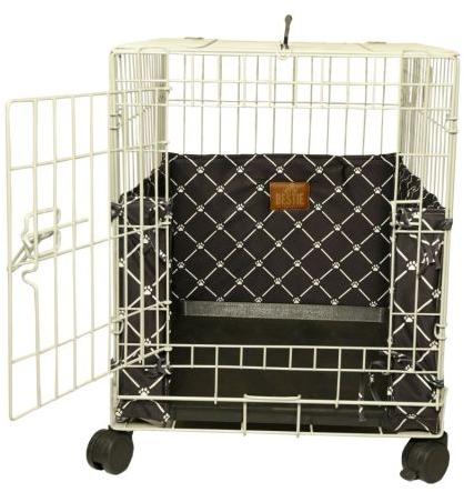 Black Strip Bumpers 24 Inch Dog Cage