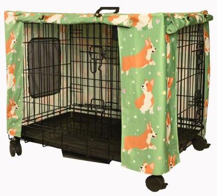 42 Inch Dog Green Crate Cover