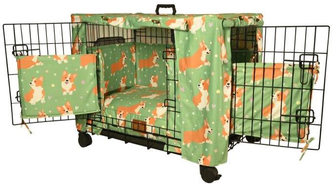 36 Inch PET Combo Green  Dog Cage