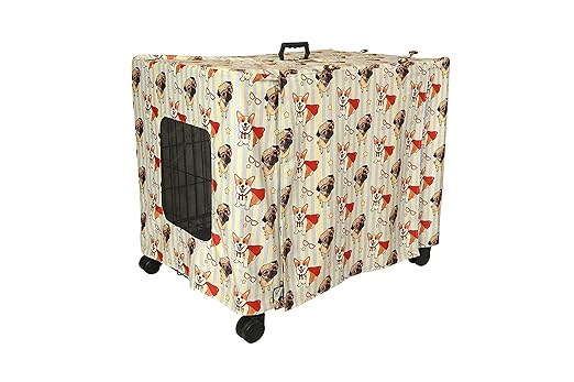 30 Inch Dog Yellow Crate Cover