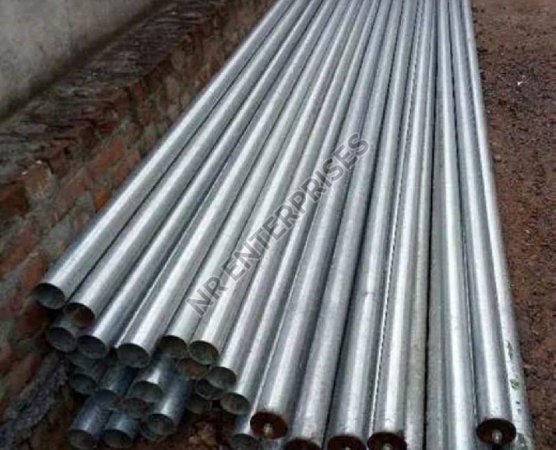 Silver Round Polished steel tubular poles, for Lighting, Feature : Long Life
