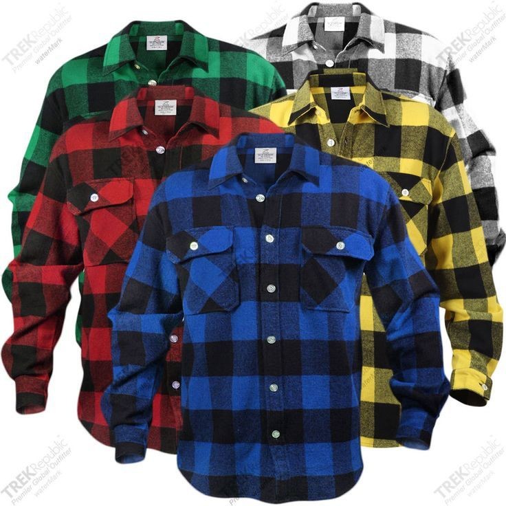 cotton flannel check shirts