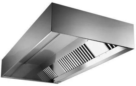 Rectangular Box Type Commercial Exhaust Hood, Color : Silver