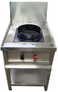 Silver Single Burner Chinese Cooking Range