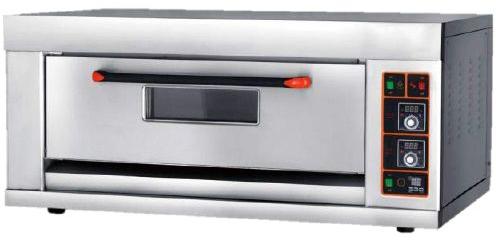 Grey Electric Single Deck Pizza Oven, for Commercial Kitchen