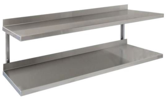 Stainless Steel Twin Wall Shelf