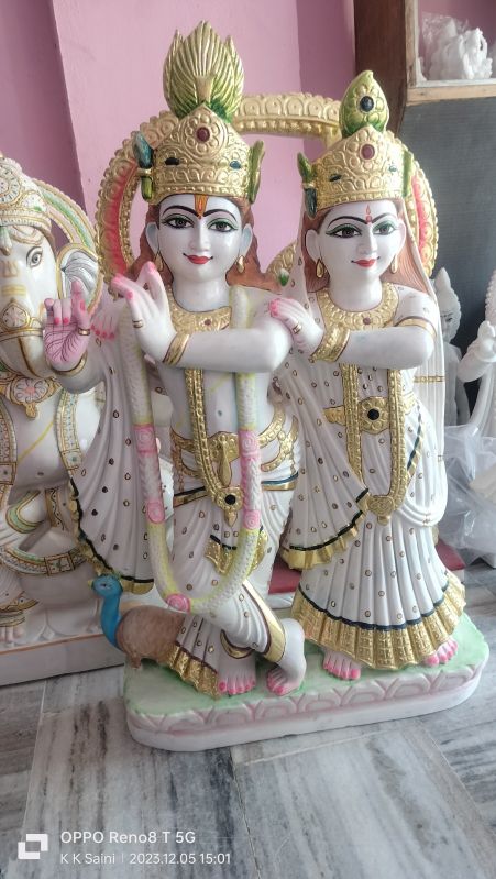 radha krishna statues