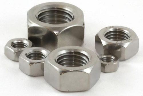 Silver Stainless Steel Industrial Nut, Feature : Fastener, Resembling Roofing, Watertight Joints