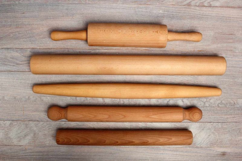 Brown Plain Wooden Rolling Pin, for Kitchen, Length : 10inch, 8inch